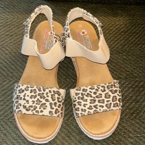 BOBS Skechers Leopard Print Sandals